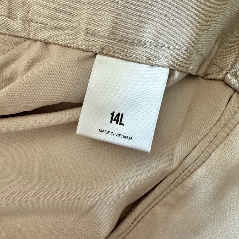 Express Champagne Metallic Pants Size 14l - image 7